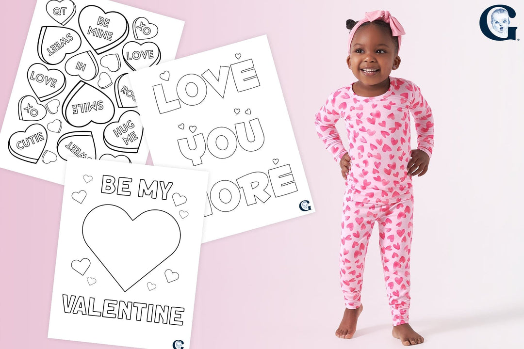 Valentine's Day Coloring Sheets for Toddlers