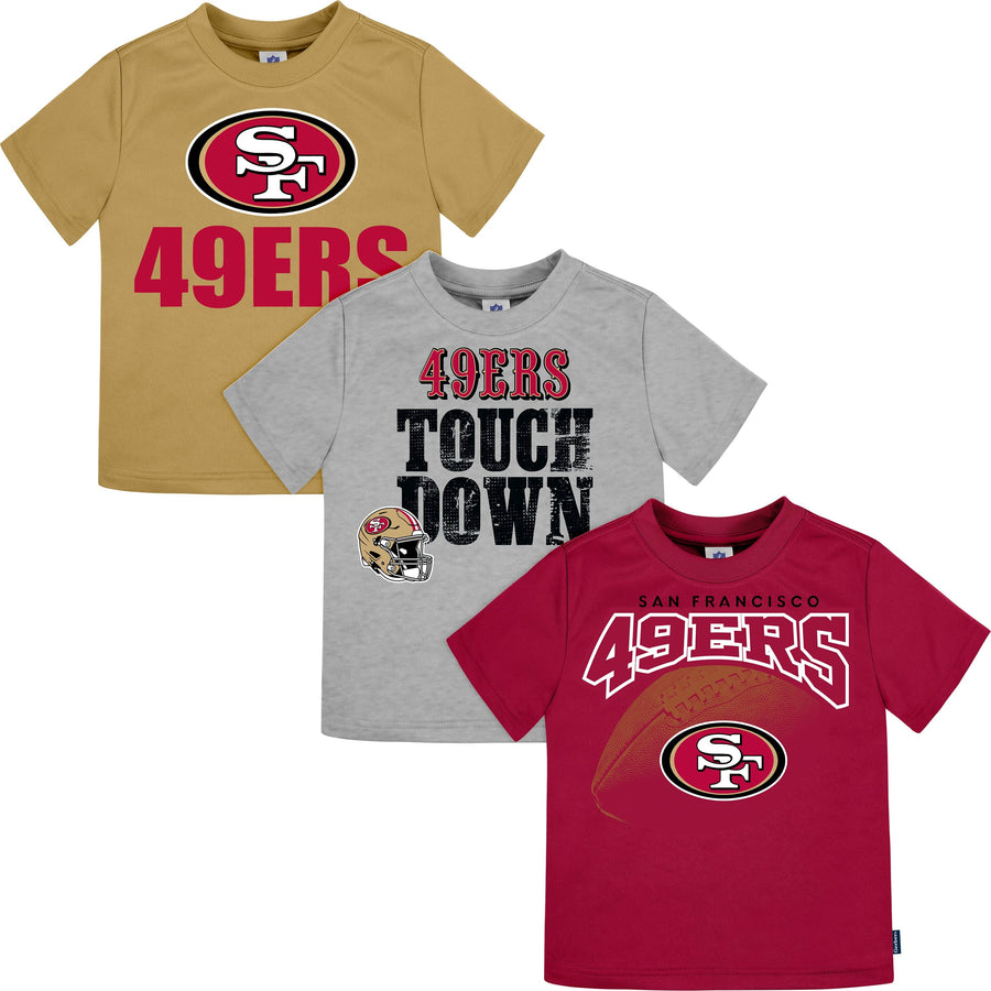 3-Pack Baby & Toddler Boys 49ers Short Sleeve Shirts