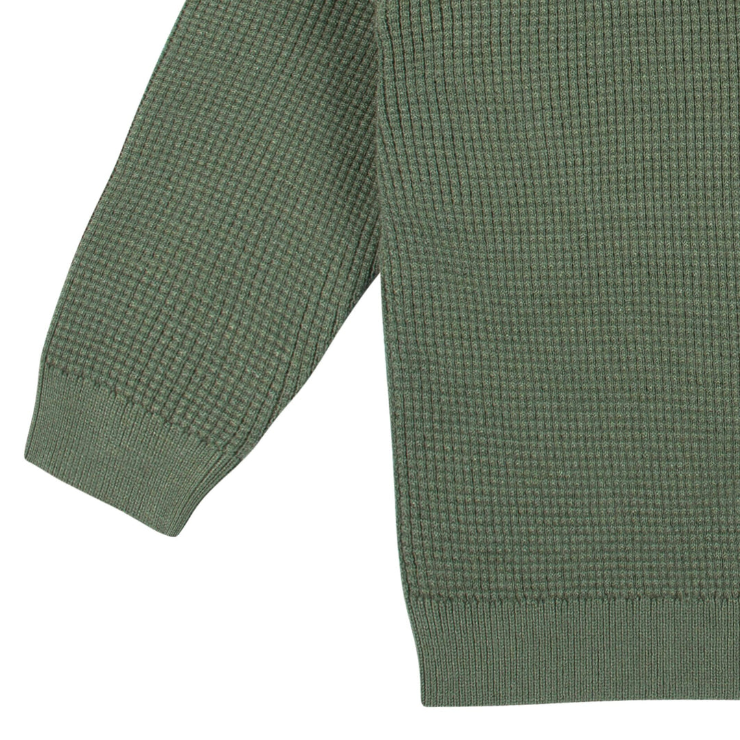 2-Piece Baby and Toddler Boys Olive Green Sweater Knit Set