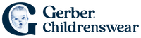 Gerber Childrenswear logo with a baby illustration and text