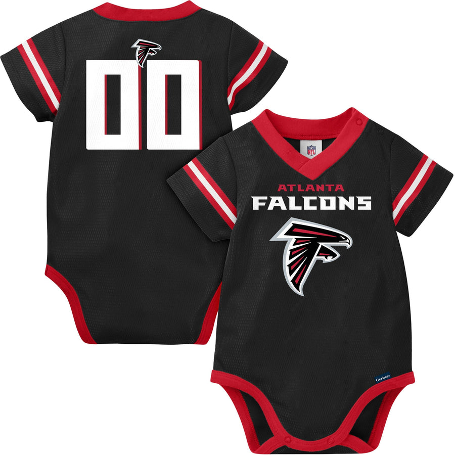 Baby Boys Falcons Short Sleeve Jersey Bodysuit