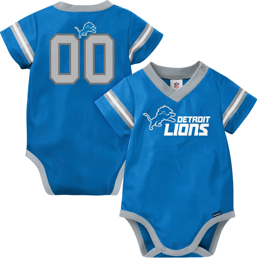 Baby Boys Lions Short Sleeve Jersey Bodysuit