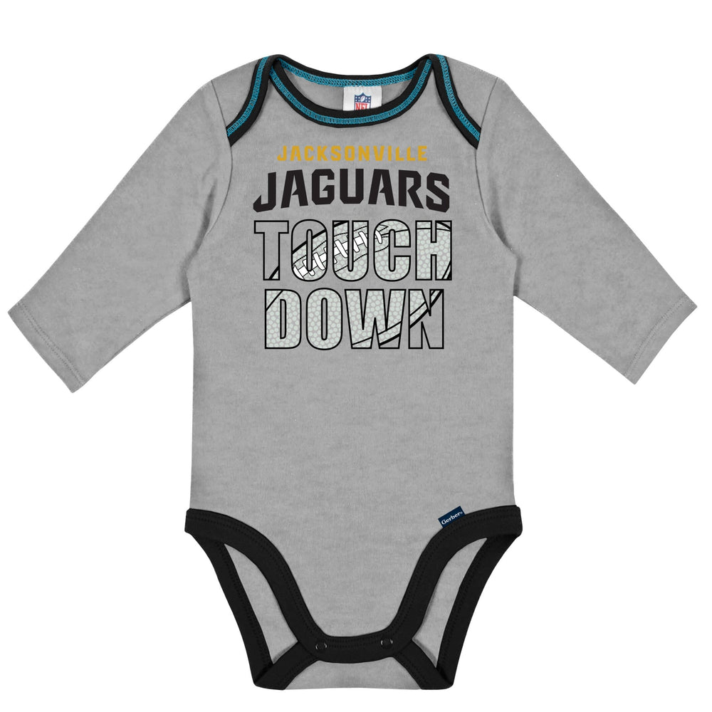 2-Pack Baby Boys Jaguars Long Sleeve Bodysuits