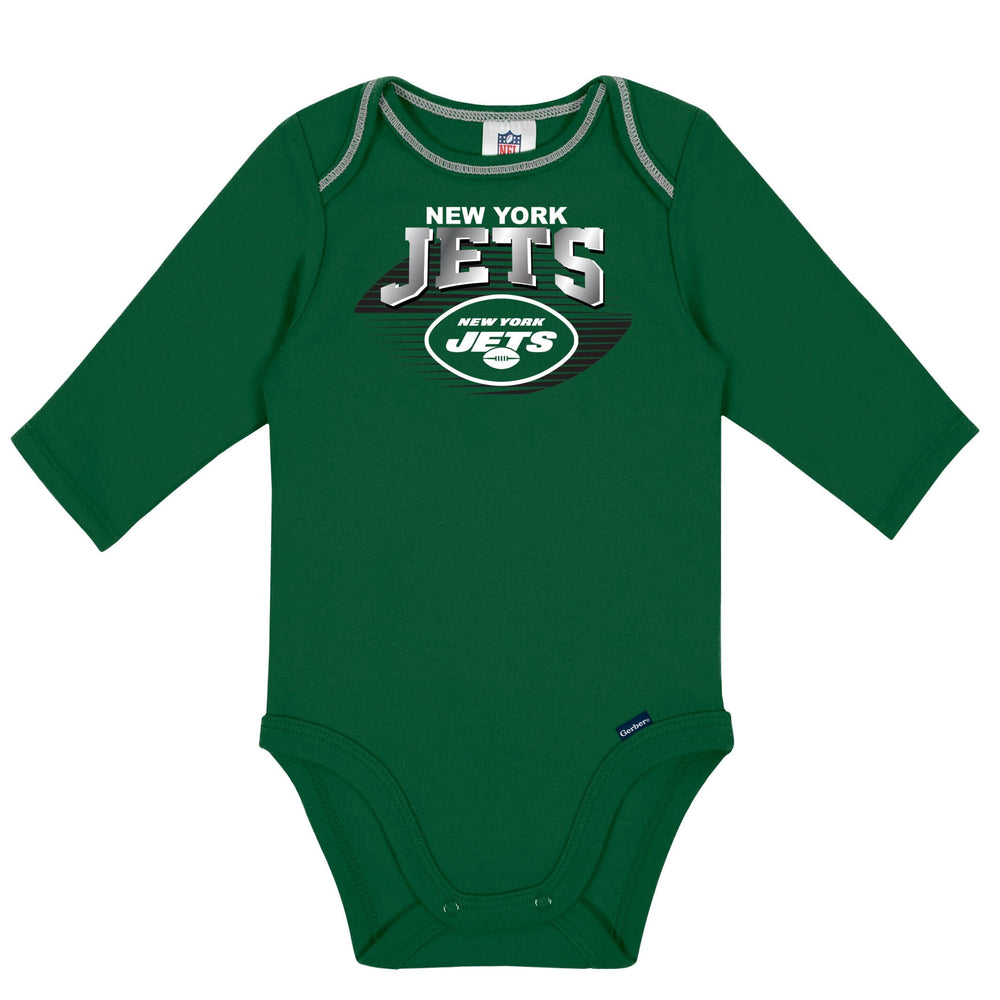 2-Pack Baby Boys Jets Long Sleeve Bodysuits