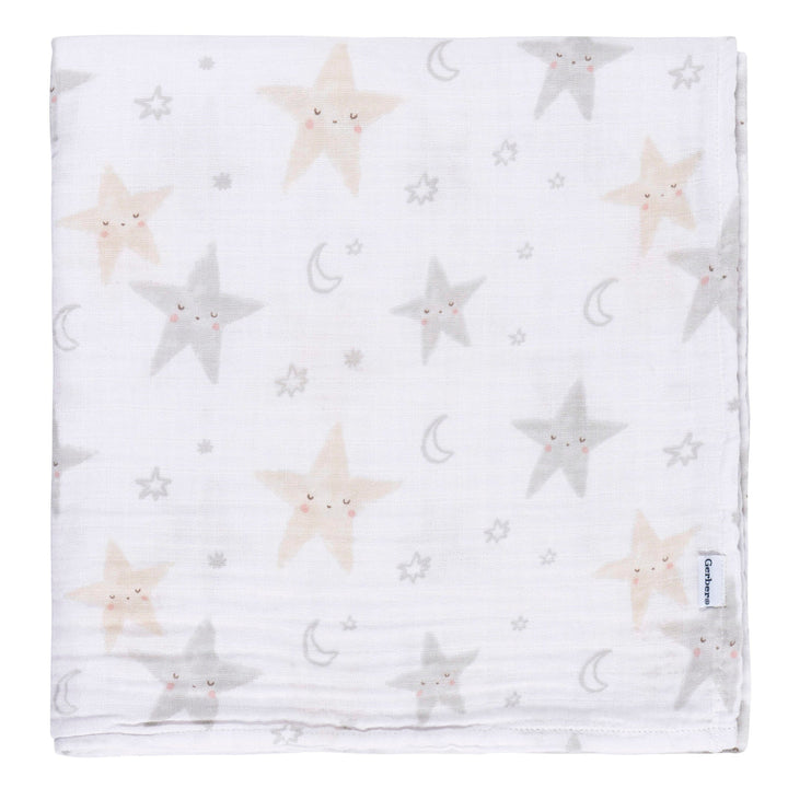 2-Pack Baby Neutral Celestial Muslin Blanket