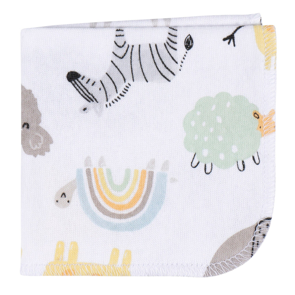 4-Pack Baby Neutral Little Animals Terry Washcloths Bath Gerber®