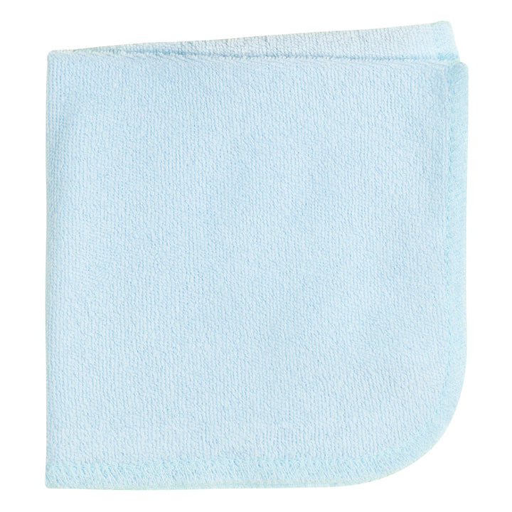 4-Piece Baby Neutral Blue Penguin Towel & Washcloths