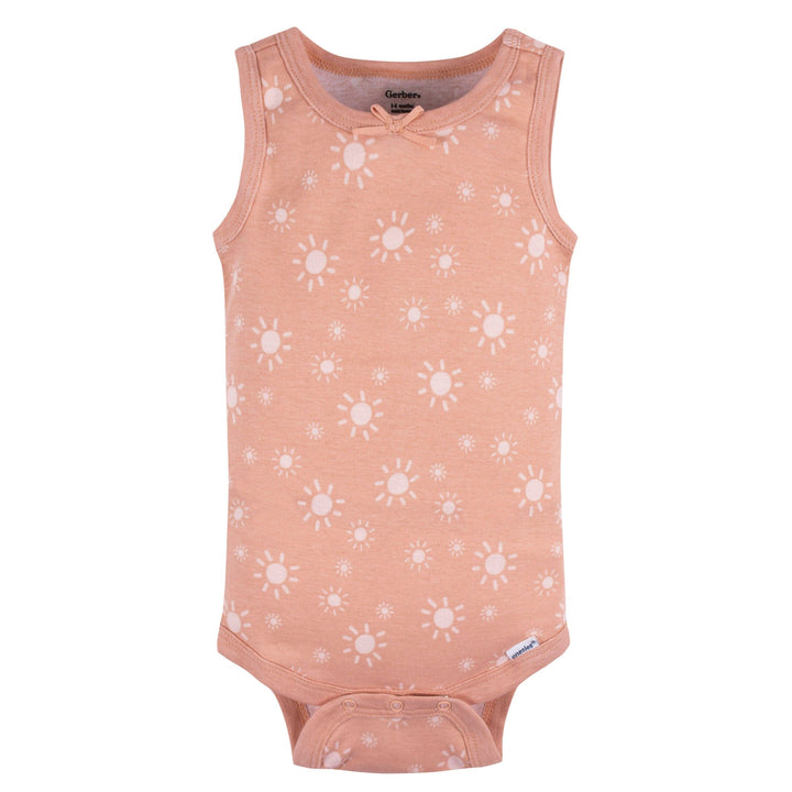 5-Pack Baby Girls Flowers Sleeveless Onesies® Bodysuits