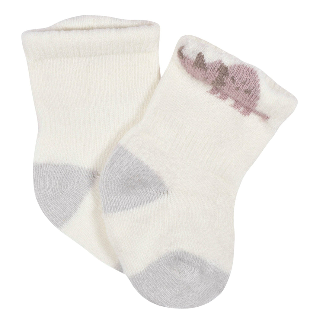 6- Baby Boys Dino Wiggle Proof® Socks