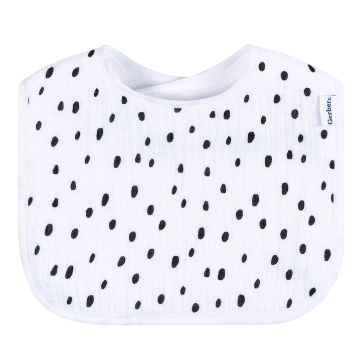 8-Pack Baby Neutral Multi White Drooling Bibs