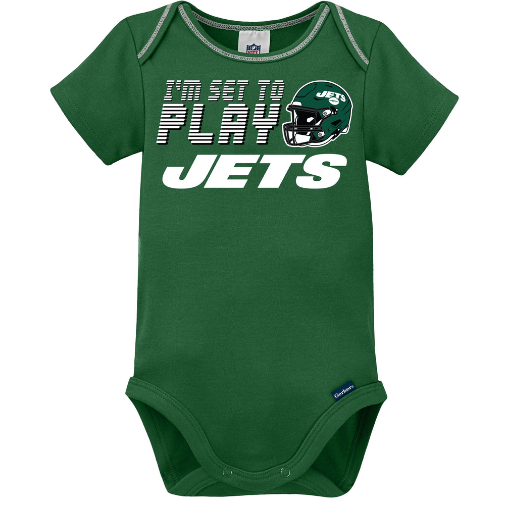 3-Pack Baby Boys Jets Short Sleeve Bodysuits