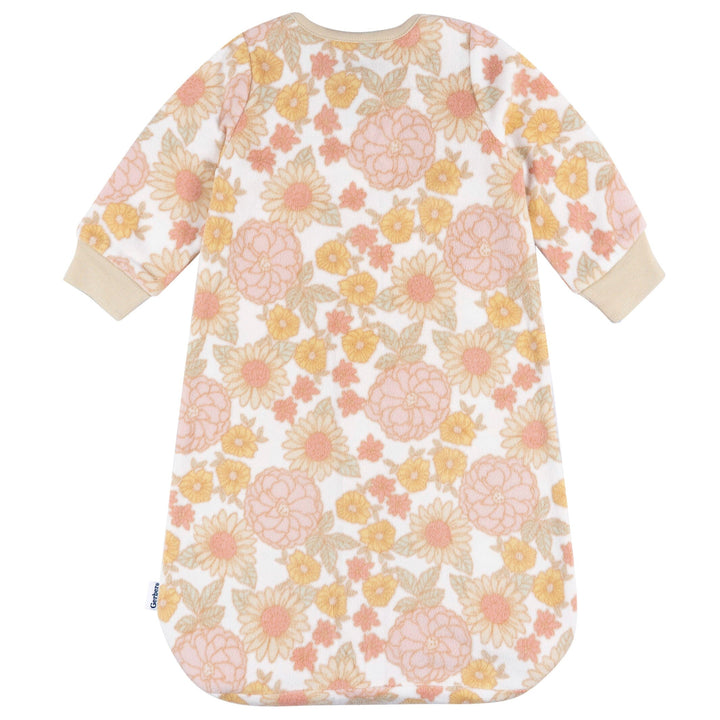 Baby Girls Pink Floral Wearable Blanket