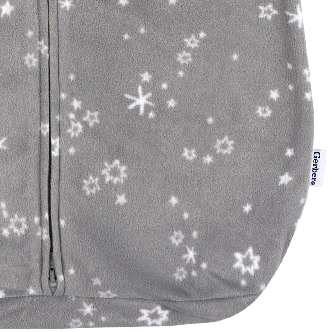 Baby Boys Grey Stars Wearable Blanket
