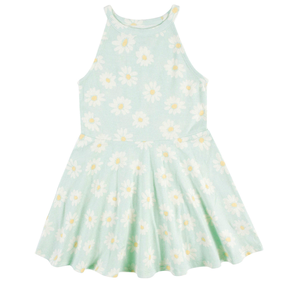 Infant & Toddler Girls Blue Sleeveless Halter Dress