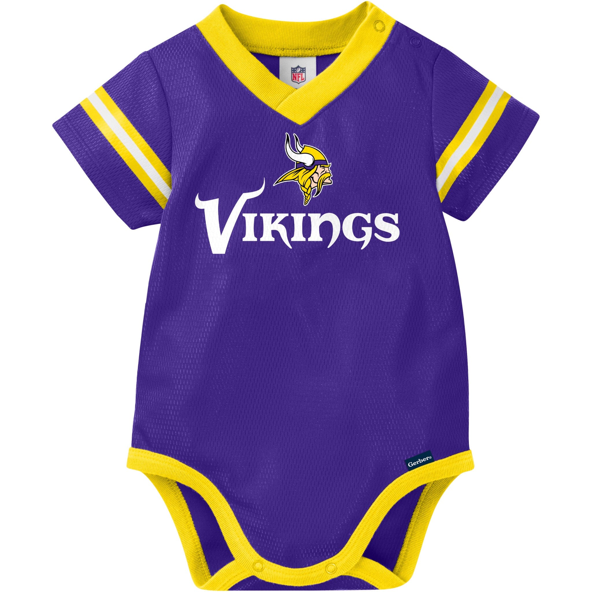 Baby Boys Minnesota Vikings Short Sleeve Jersey Bodysuit – Gerber