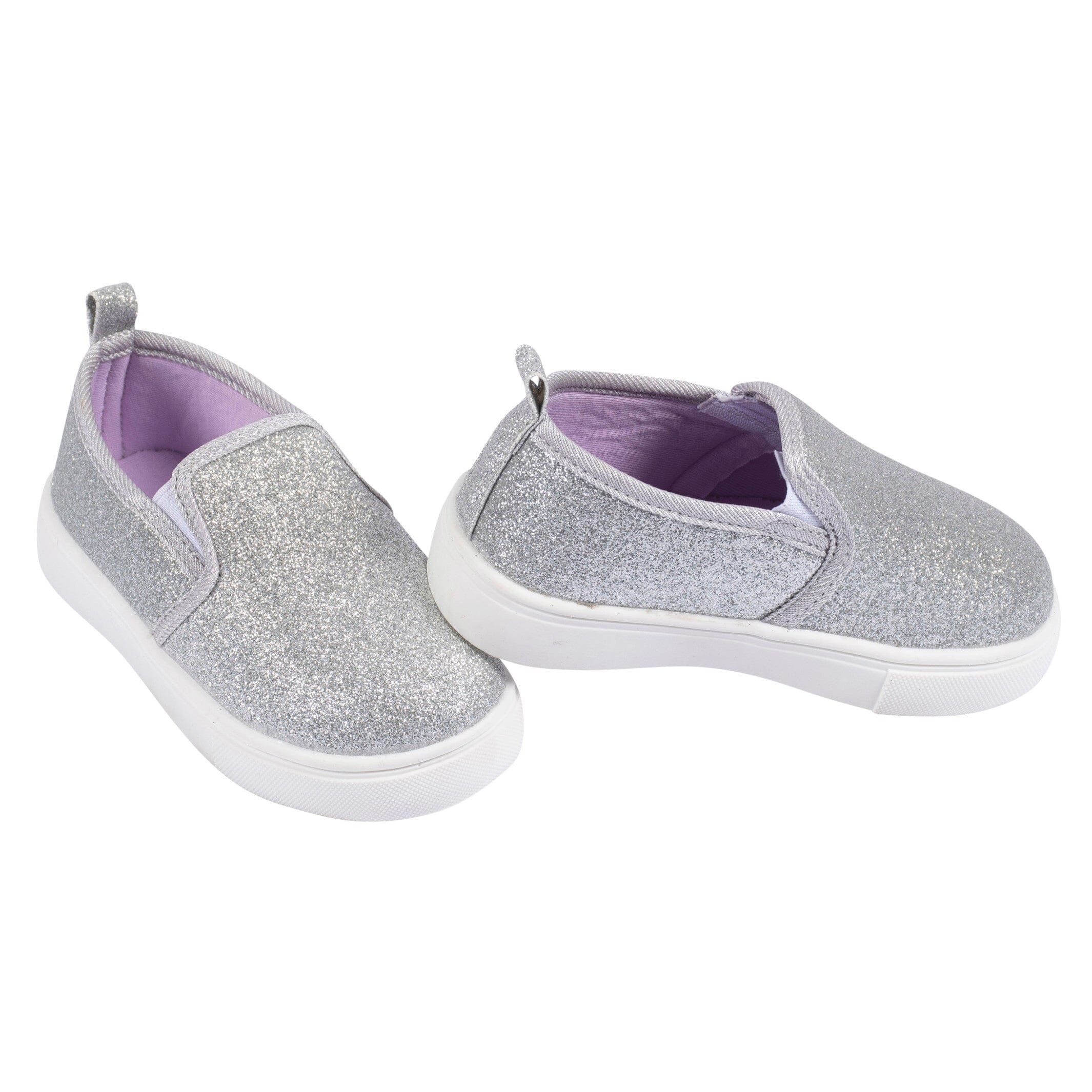 Infant Toddler Girls Silver Glitter Slip-On Sneaker – Gerber