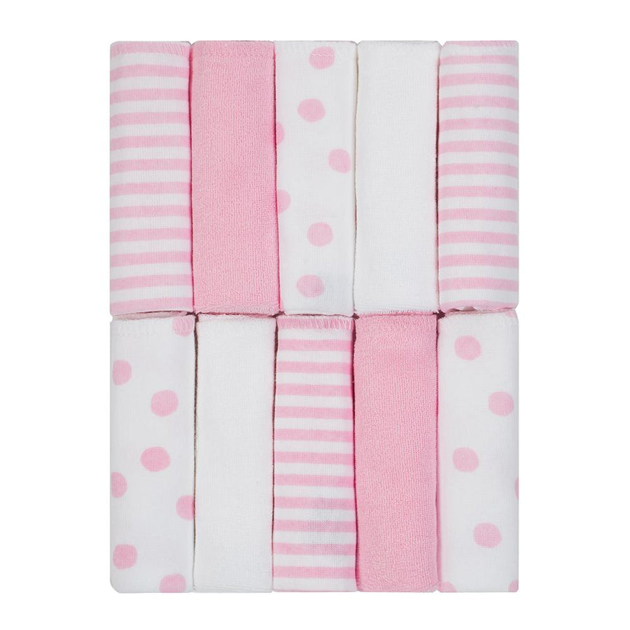 Baby Girl 10-pack Terry Washcloths