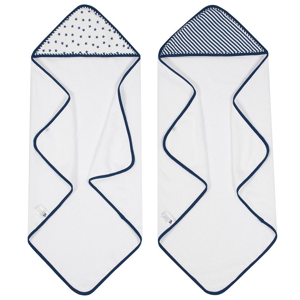 Embroidered Baby Boy 2-Pack Hooded Towels