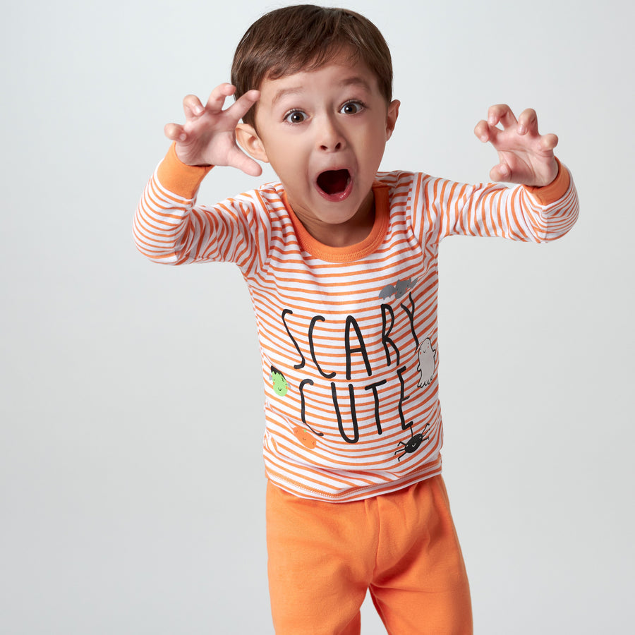 2-Piece Infant & Toddler Neutral "Scary Cute" Snug Fit Cotton Pajamas-Gerber Childrenswear