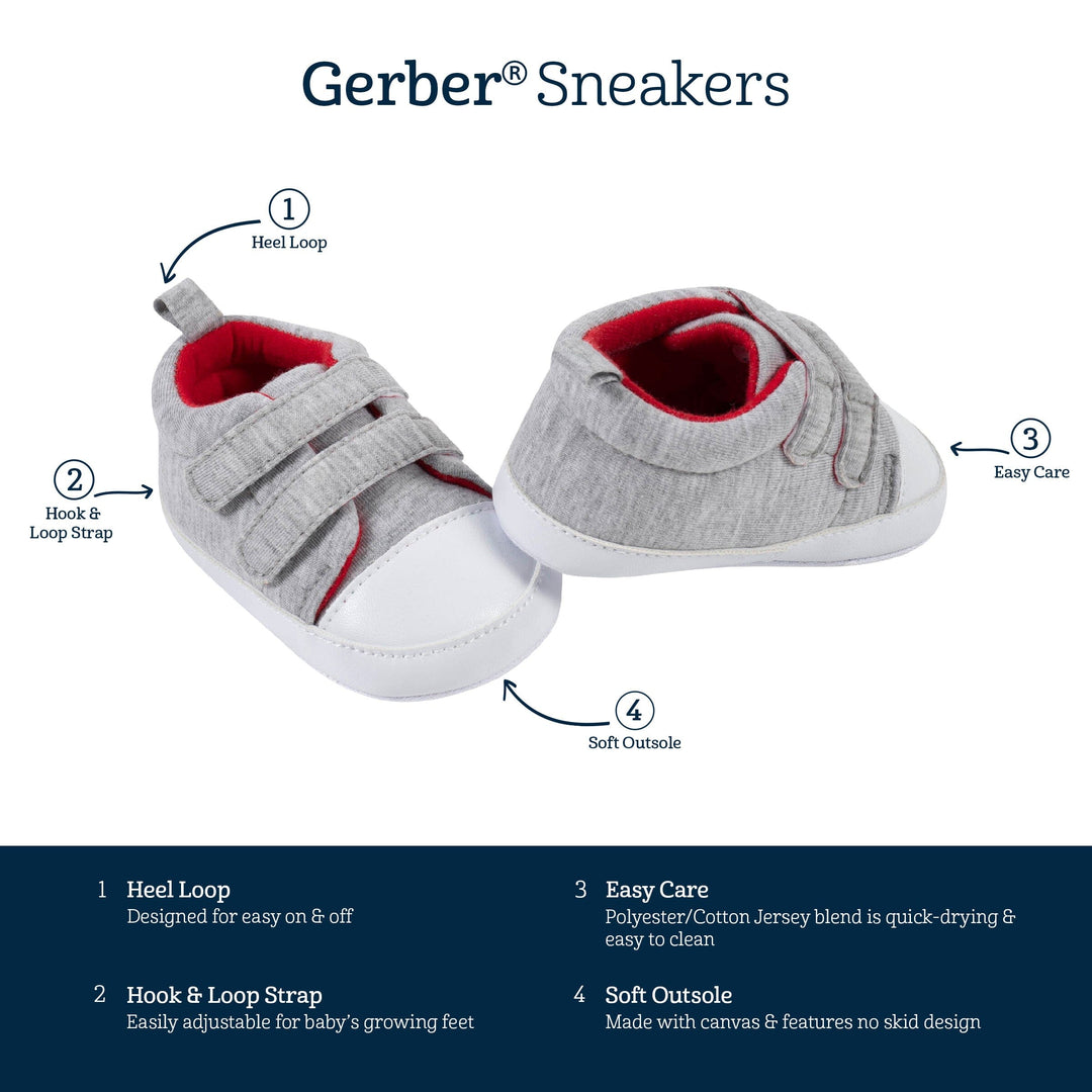 Baby Boys Heather Gray Sneakers