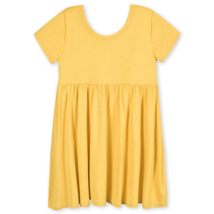 Infant & Toddler Girls Yolk Yellow Buttery-Soft Viscose Made from Eucalyptus Twirl Dress