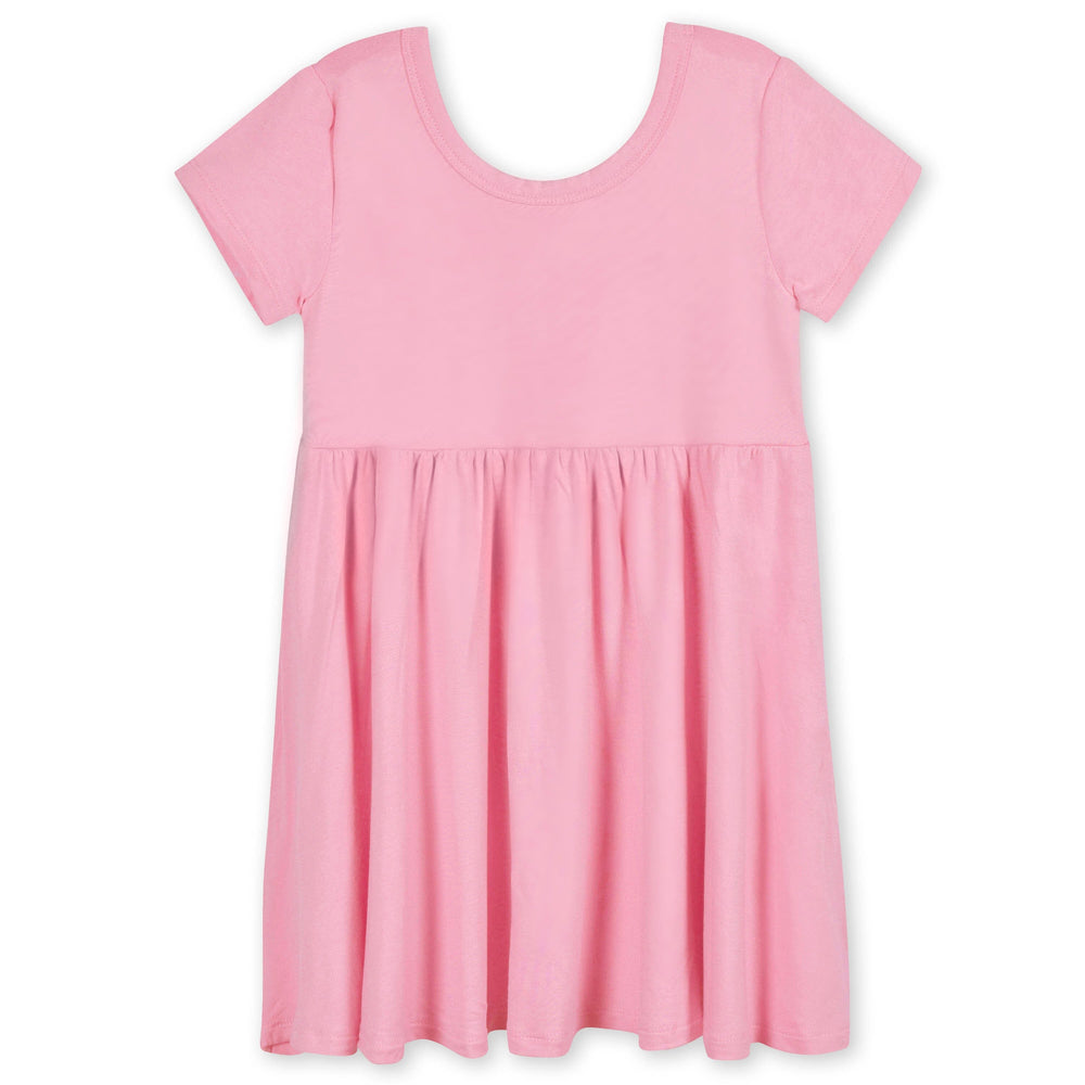 Infant & Toddler Girls Sea Pink Buttery-Soft Viscose Made from Eucalyptus Twirl Dress