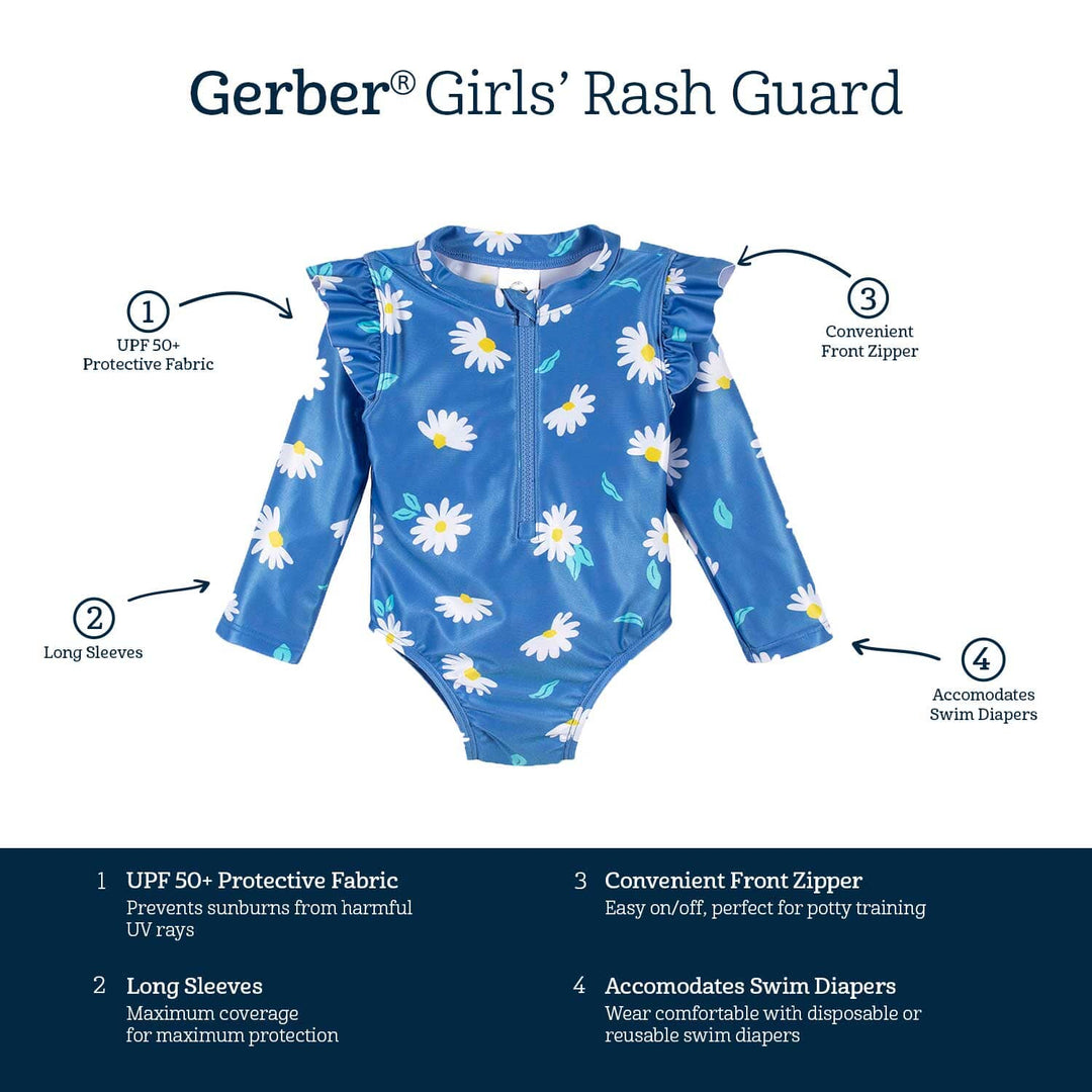 Baby & Toddler Girls Darling Daisy Rash Guard