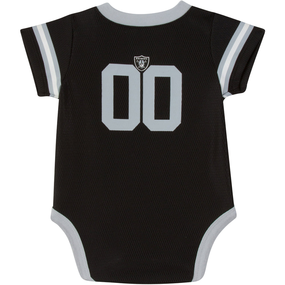 Las Vegas Raiders Baby Boys Jersey Short Sleeve Bodysuit-Gerber Childrenswear
