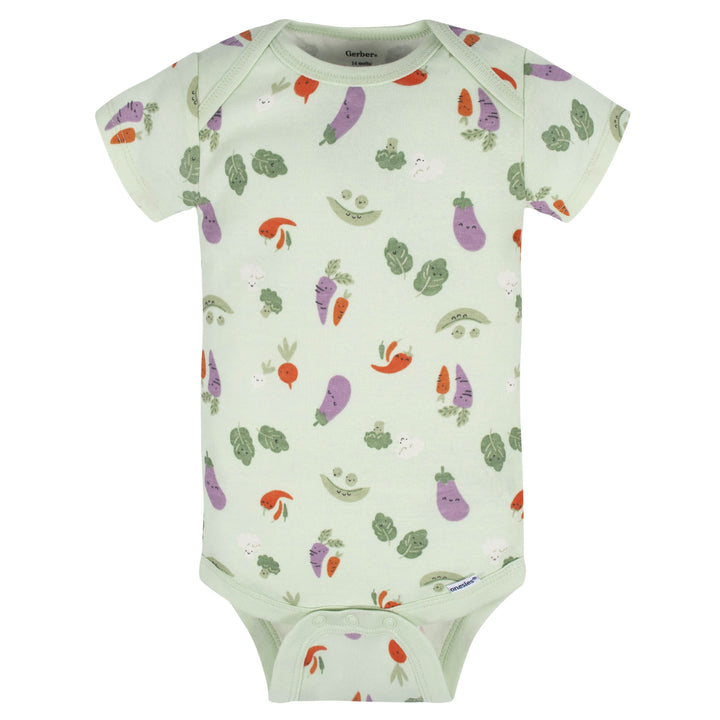 8-Pack Baby Neutral Happy Veggies Onesies® Bodysuits