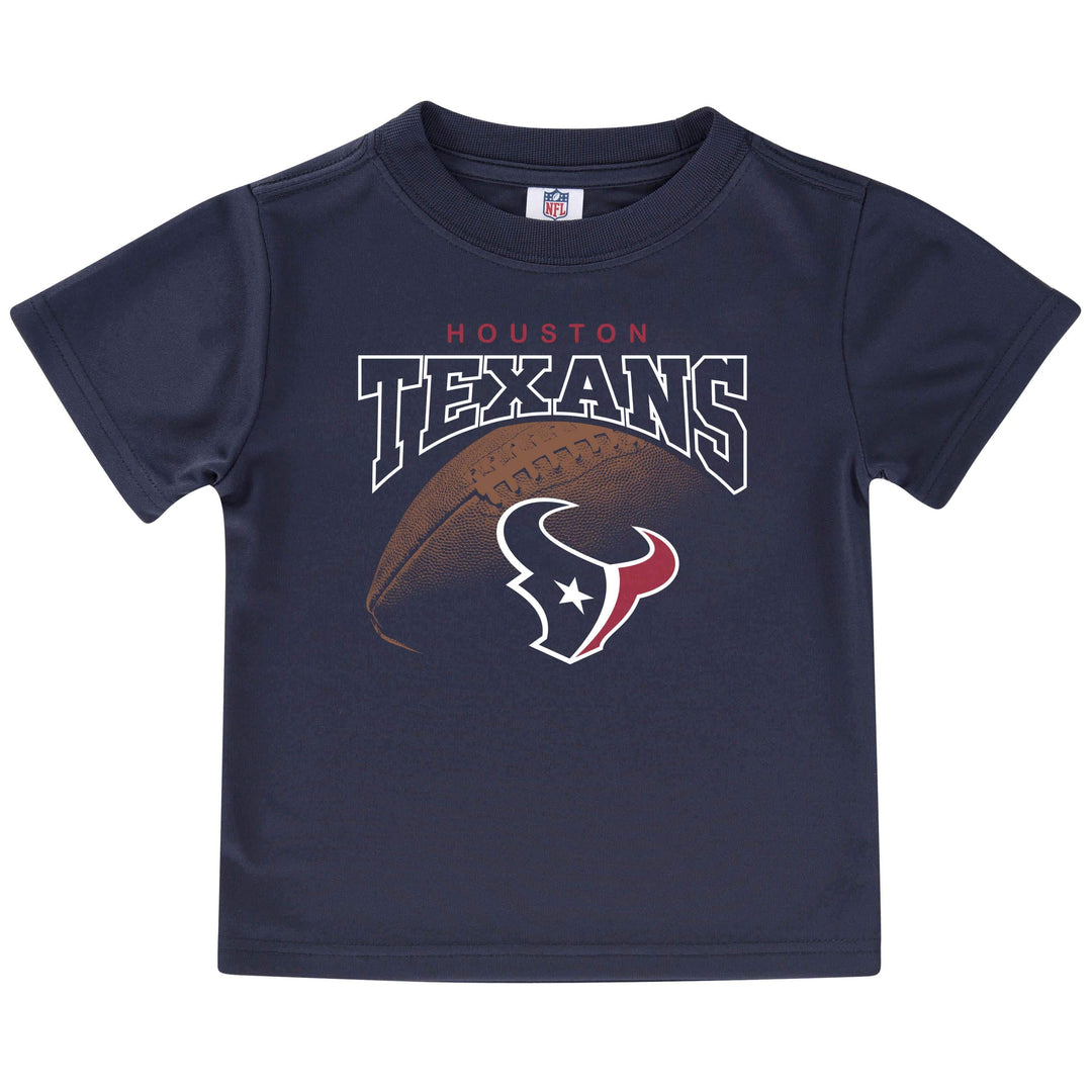 Houston Texans 3-Pack Toddler Boys Short Sleeve Tee Shirts-Gerber Childrenswear