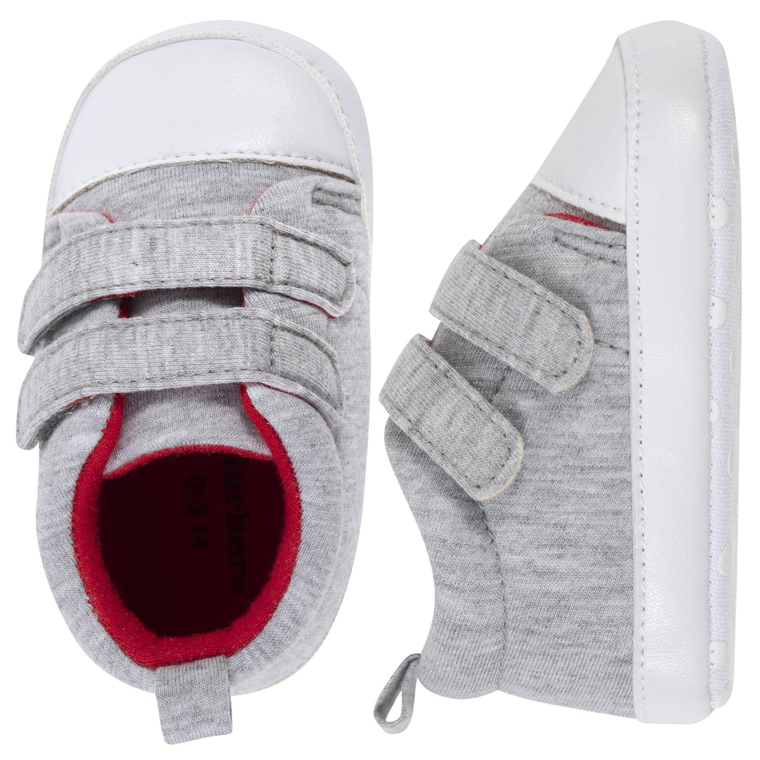 Baby Boys Heather Gray Shoes-Gerber Childrenswear