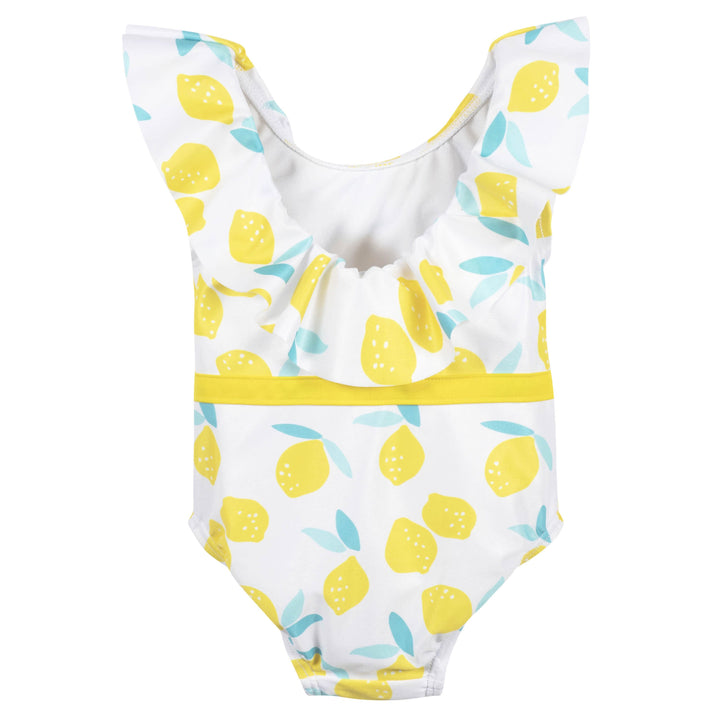 Baby & Toddler Girls Lemon Squeeze One-Piece Swimsuit With Ruffle-Gerber Childrenswear