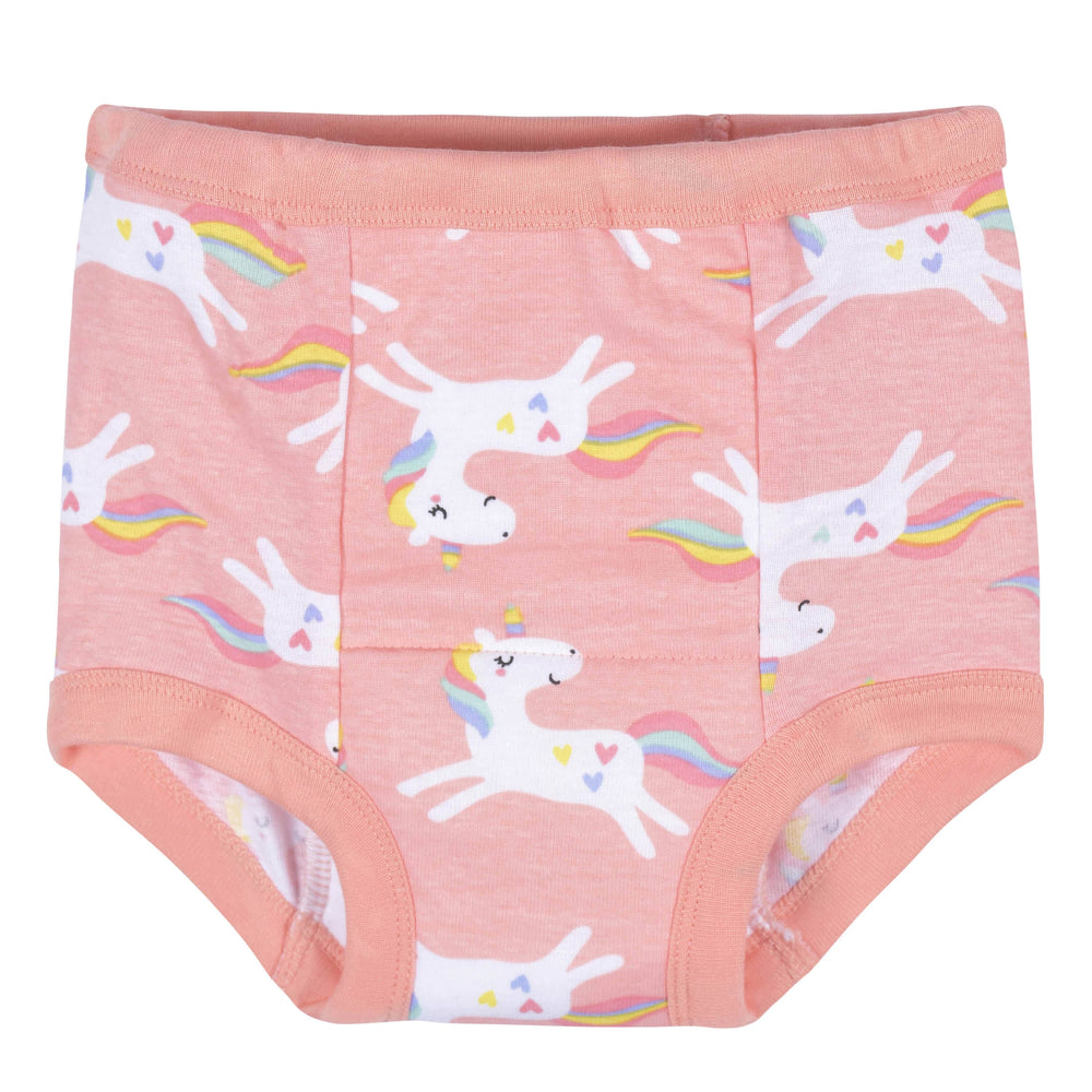 4-Pack Toddler Girls Unicorns & Dots Training Pants