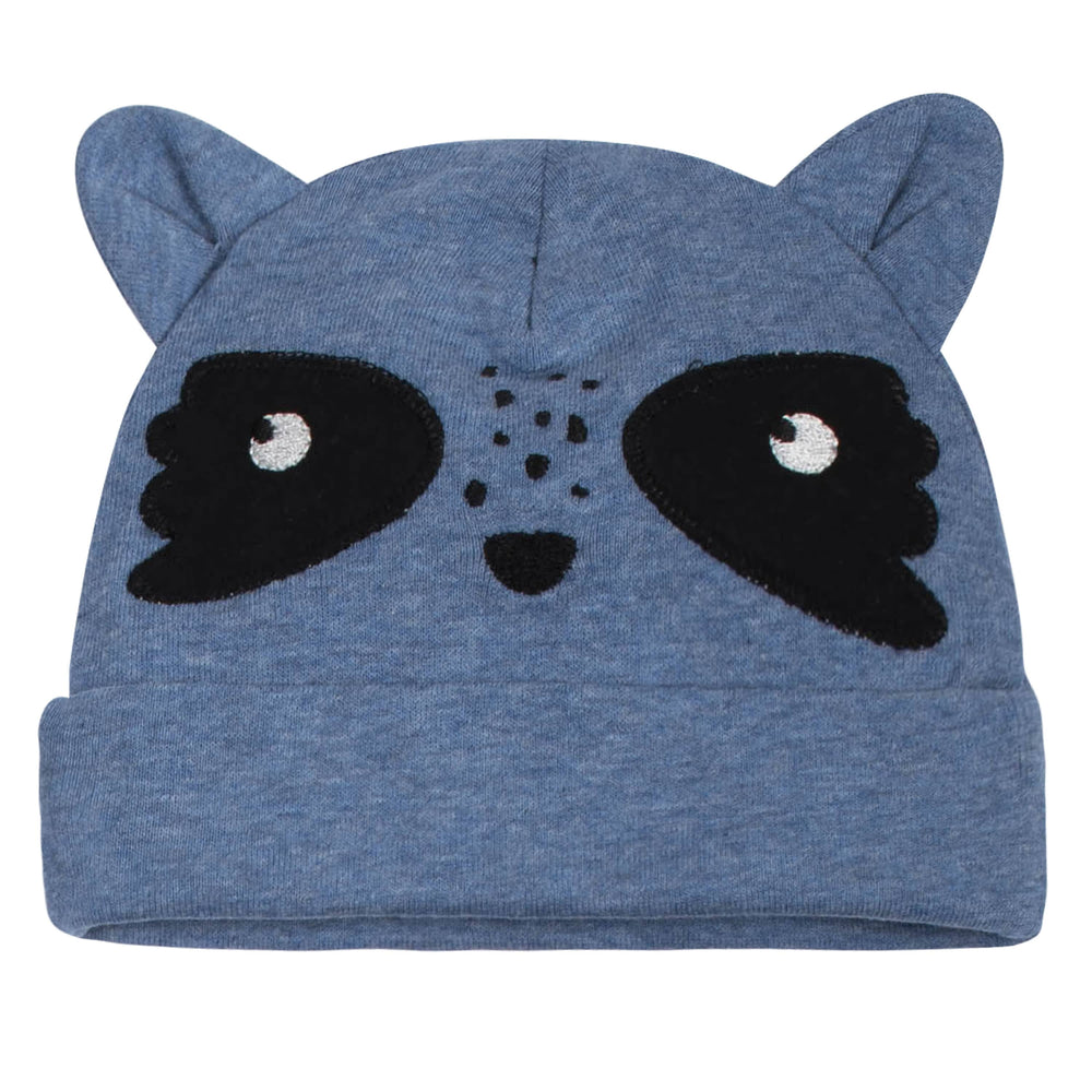 5-Pack Baby Boys Raccoon Caps-Gerber Childrenswear