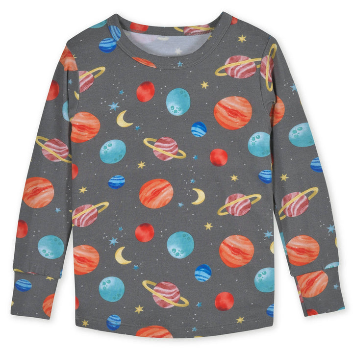 2-Piece Infant & Toddler Outer Space Buttery-Soft Viscose Made from Eucalyptus Snug Fit Pajamas