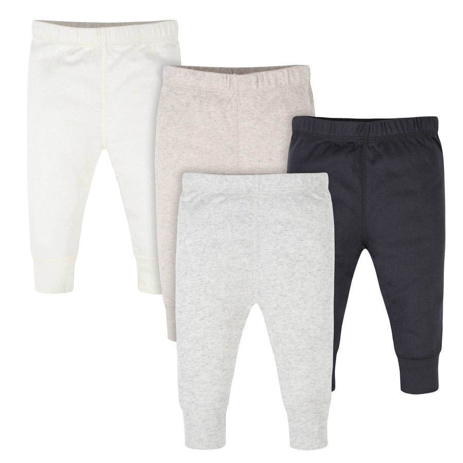4-Pack Baby Neutral Gray Heather Pants-Gerber Childrenswear