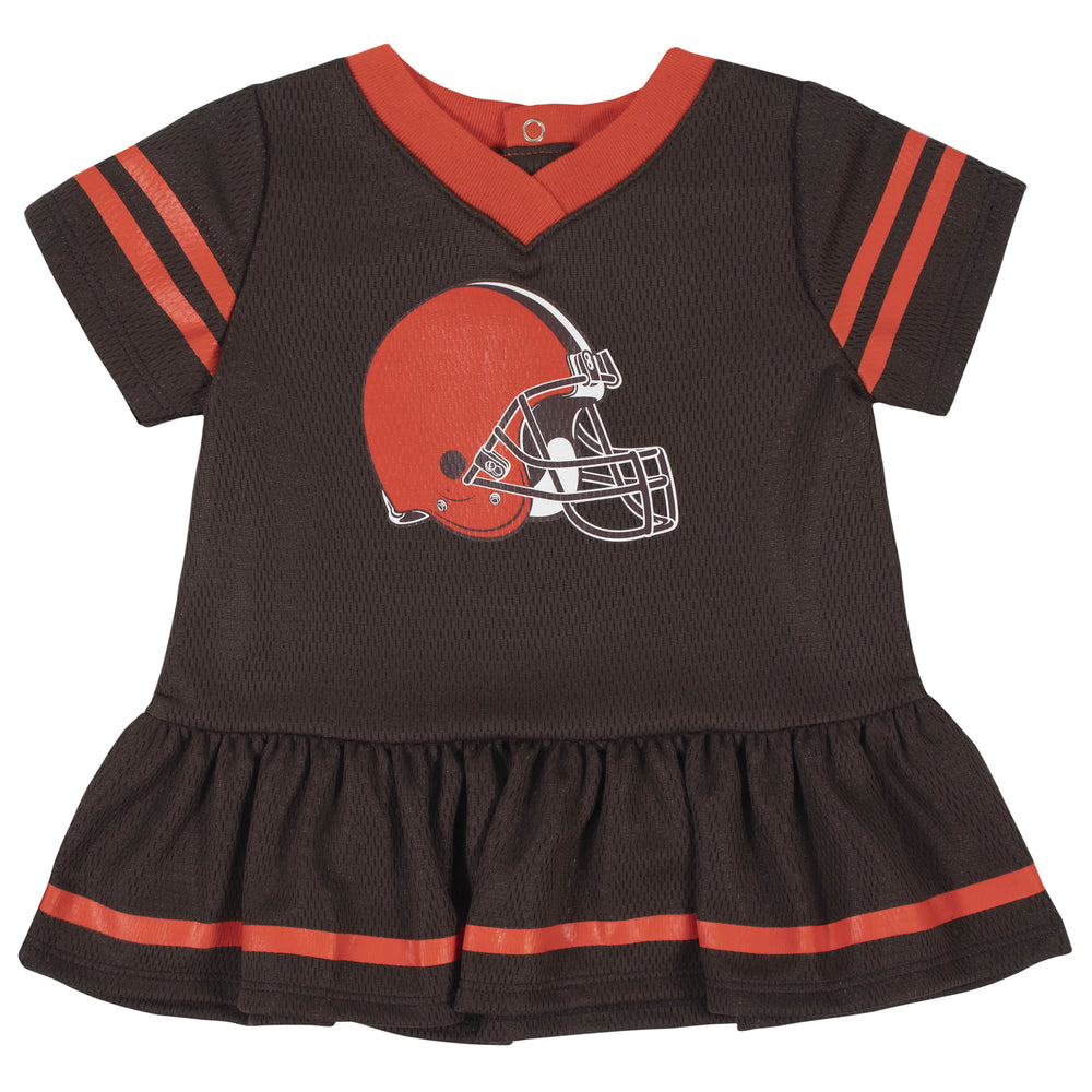 Cleveland Browns Baby Girls Dress and Diaper Cover Set-Gerber Childrenswear