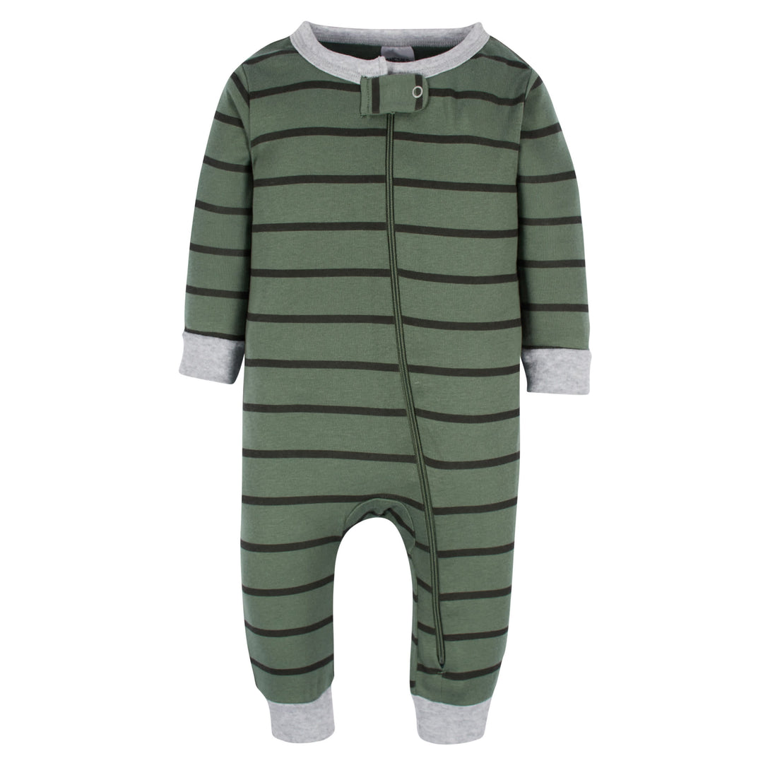 3-Pack Baby & Toddler Boys Unbearably Cute Snug Fit Footless Pajamas