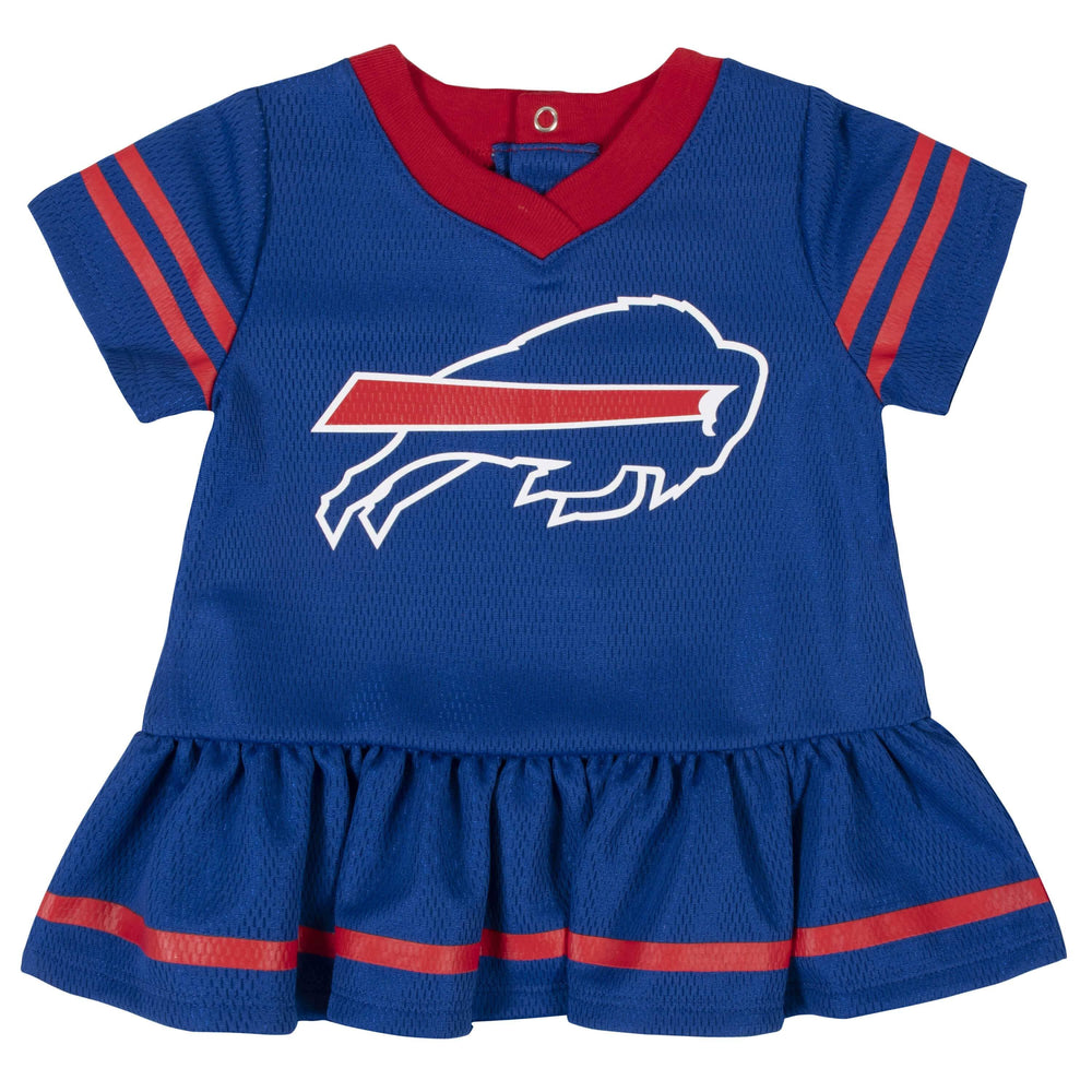 Buffalo Bills Baby Girls Dress and Diaper Cover Set-Gerber Childrenswear