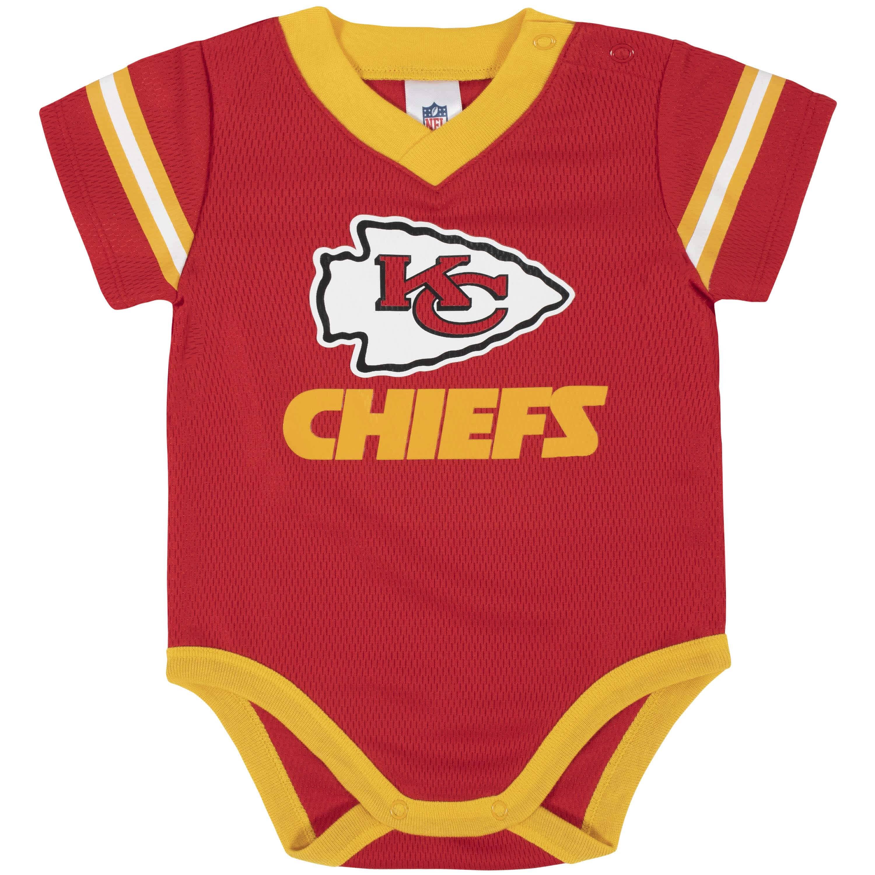 NFL Baby Boys Kansas City Chiefs Jersey Bodysuit - 3-6mo