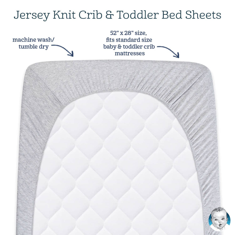 Neutral White Fitted Crib Sheet-Gerber Childrenswear