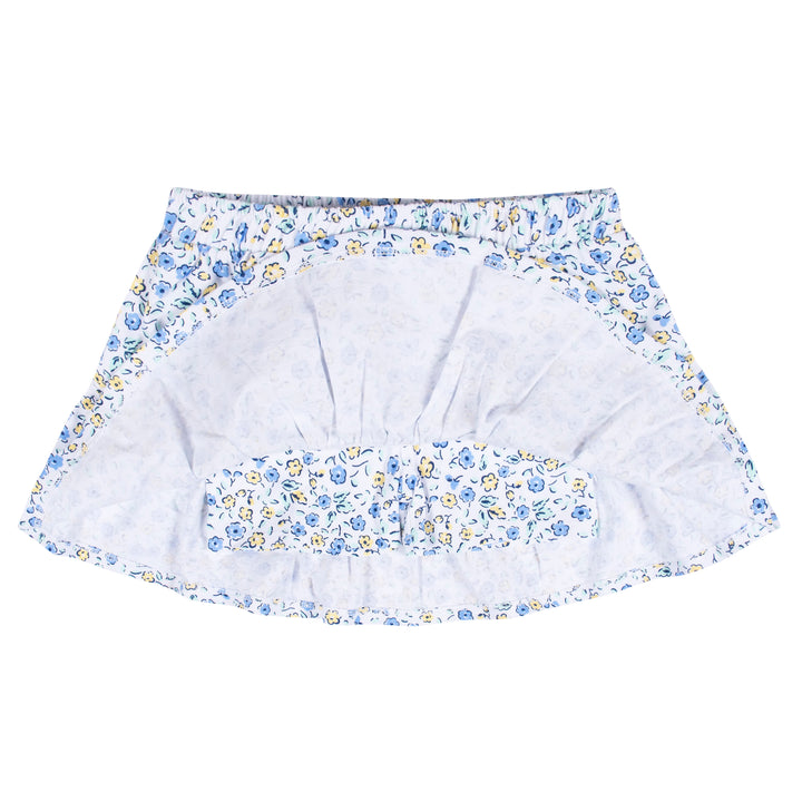2-Pack Infant & Toddler Girls Blue Floral Skorts