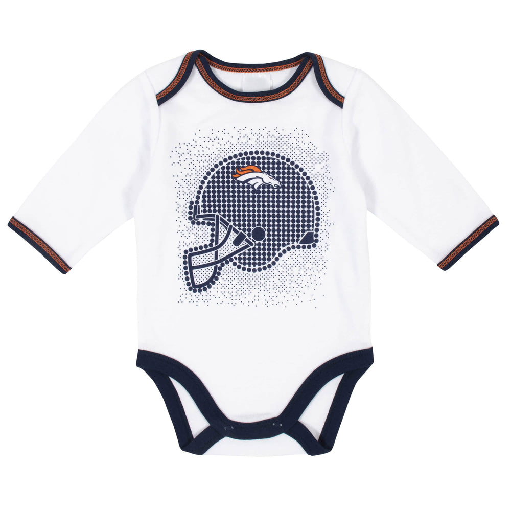 Denver Broncos 3-Piece Baby Boys Bodysuit, Pant, and Cap Set-Gerber Childrenswear
