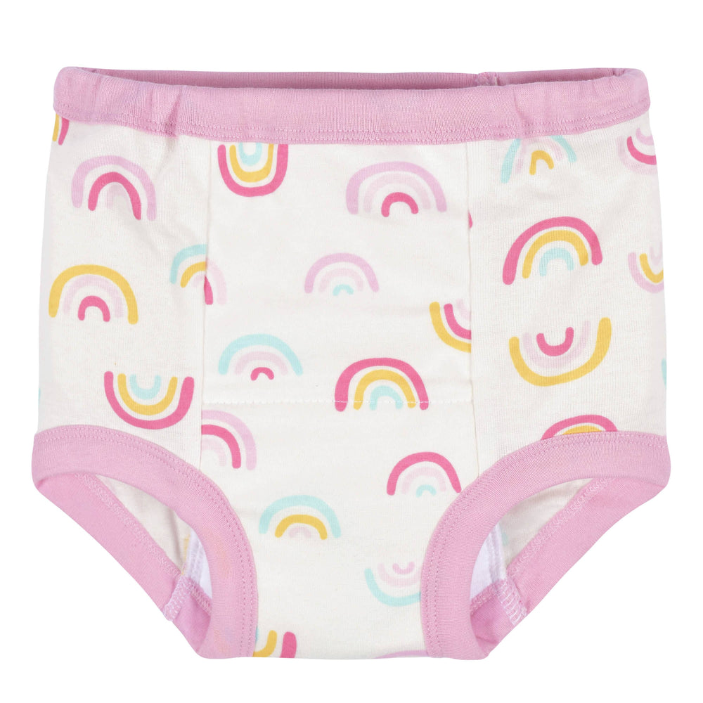 4-Pack Toddler Girls Rainbows & Daisies Training Pants