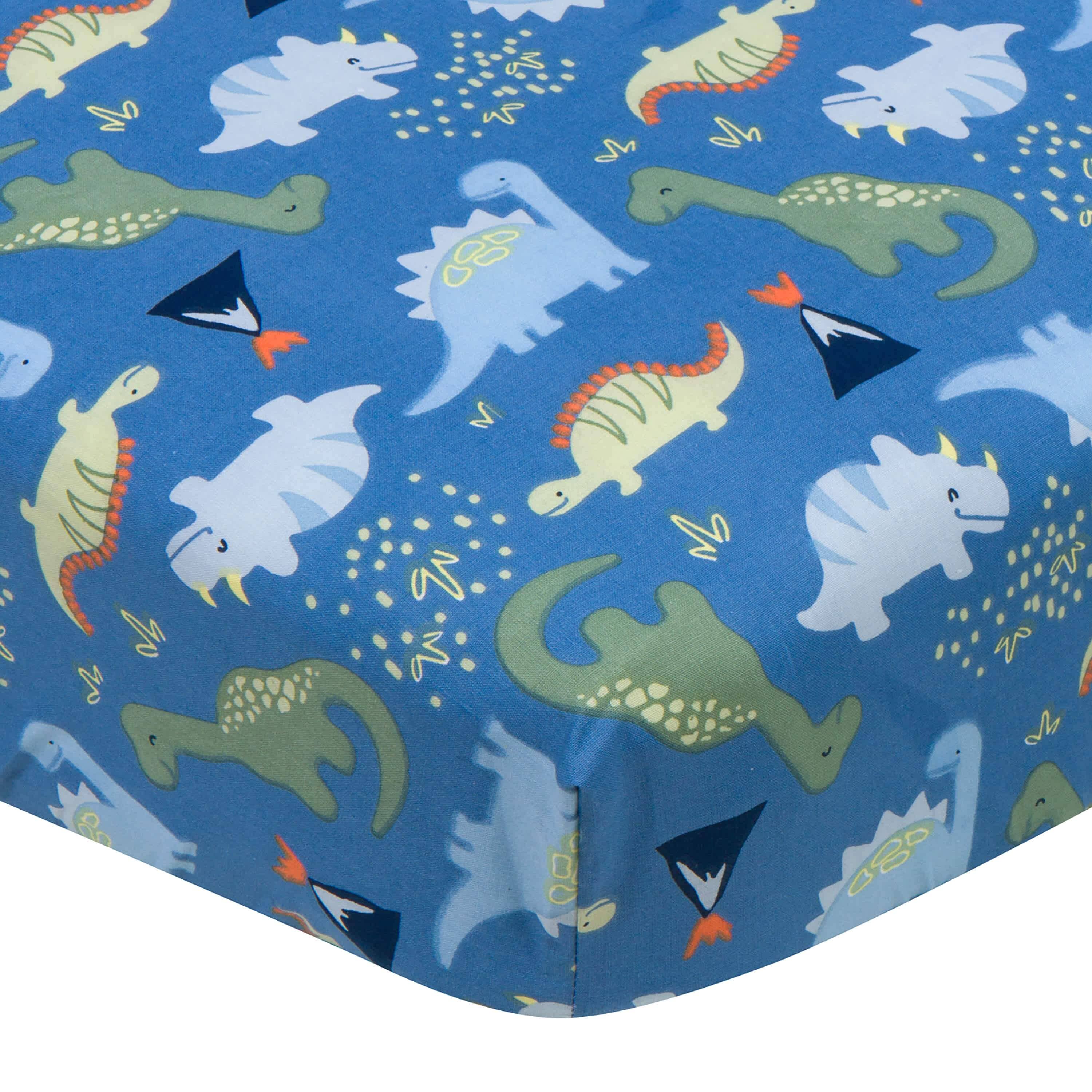 Crib Target Dinosaur Sheets Roar Blue/Gray/White Dinosaur Baby