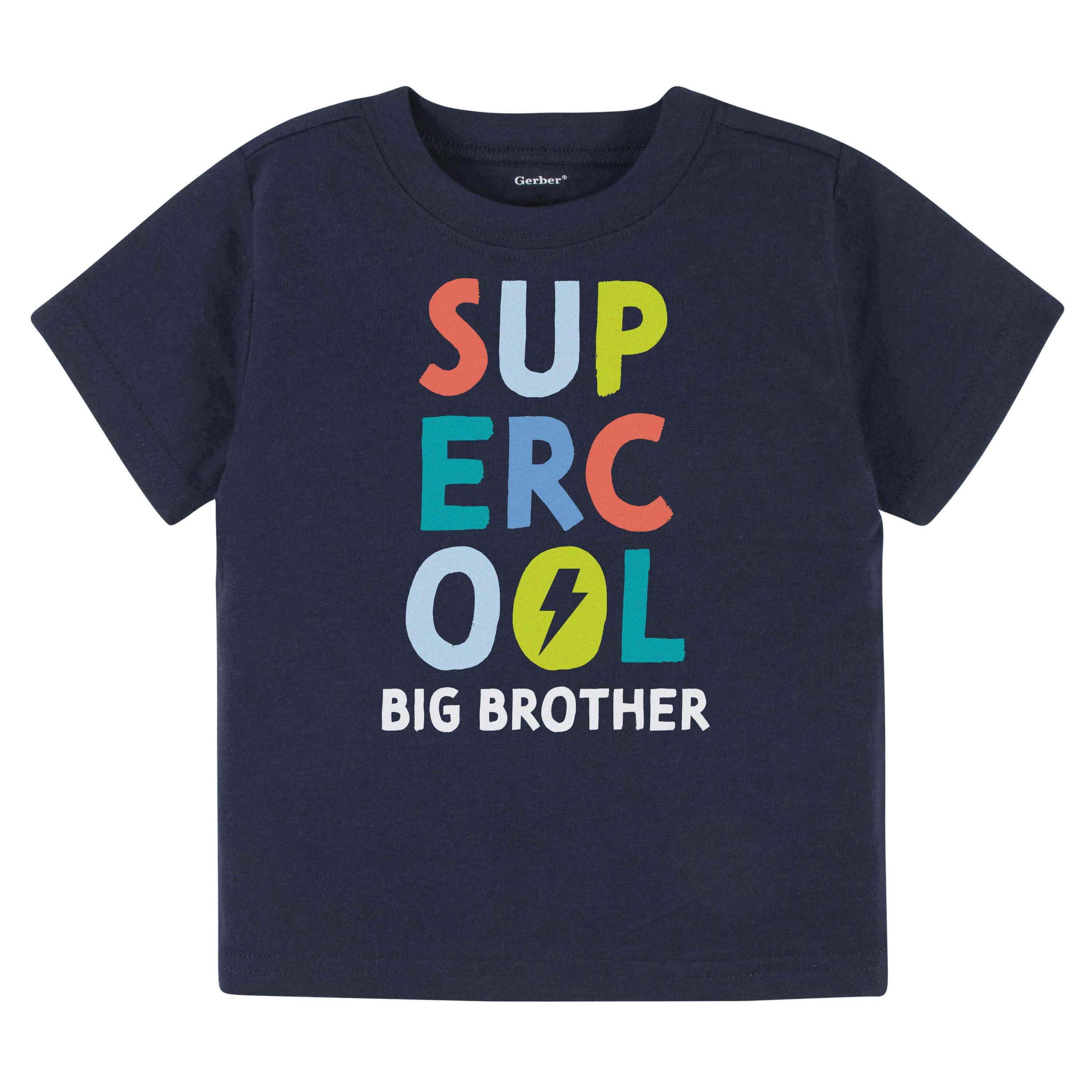 Infant & Toddler Boy Super Cool Big Brother Short Sleeve Tee