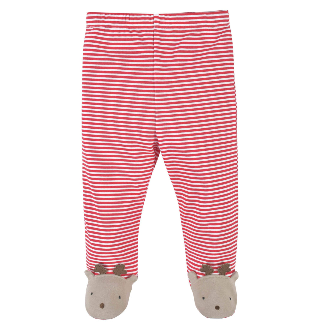 3-Piece Baby Neutral Polar Bear & Reindeer Onesies® Bodysuit, Pants, & Cap Set-Gerber Childrenswear