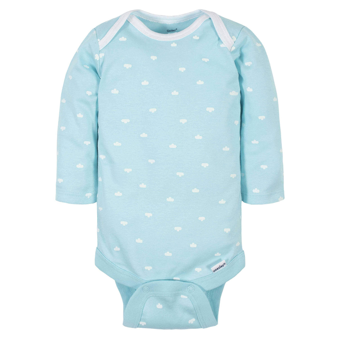 6-Pack Baby Neutral Words Long Sleeve Onesies® Bodysuits-Gerber Childrenswear