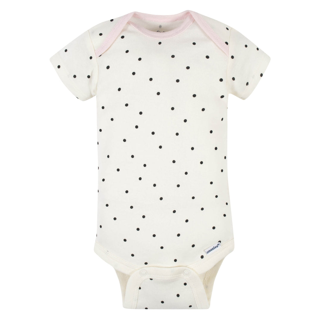 5-Pack Baby Girls Ballerina Short Sleeve Onesies® Bodysuits-Gerber Childrenswear