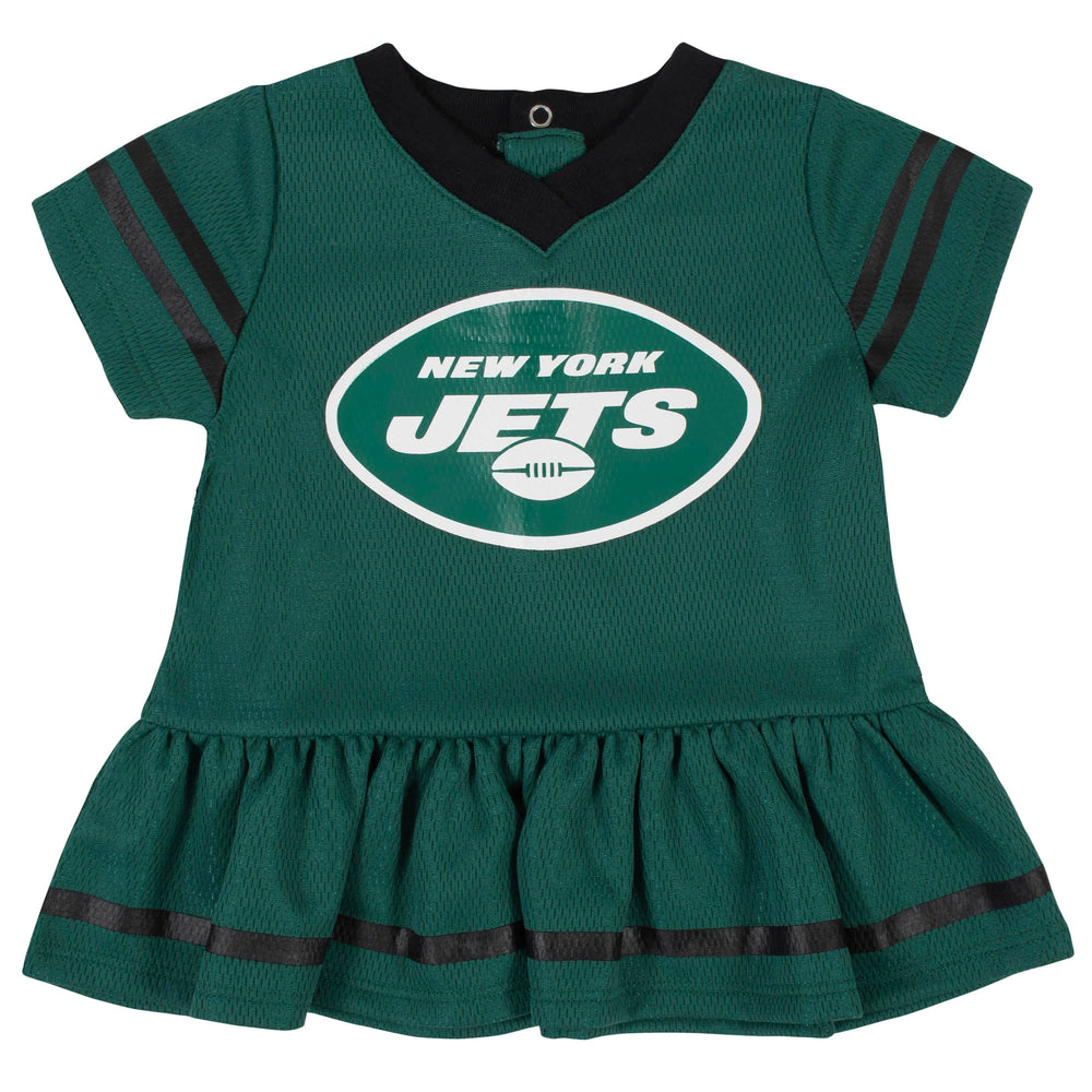 New York Jets Baby Girls Dress and Diaper Cover Set-Gerber Childrenswear
